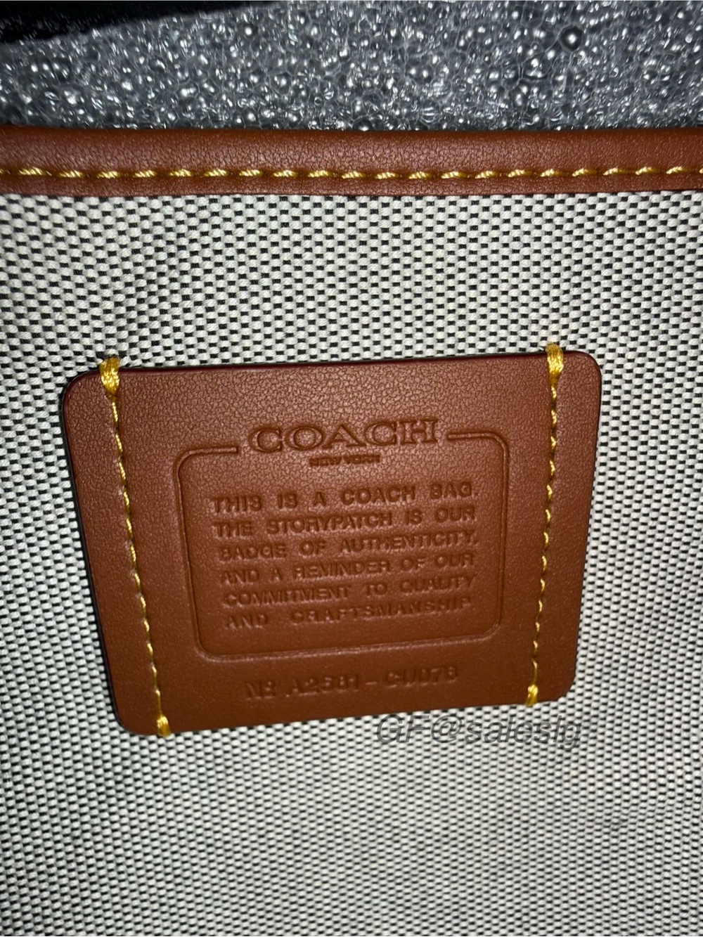 NWT Coach Tabby Quilted Nappa Leather Convertible Backpack CU076 Black Gold - Picture 16 of 16